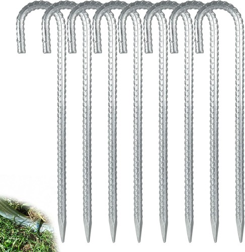8pcs shaped metal rebar - j-shaped,