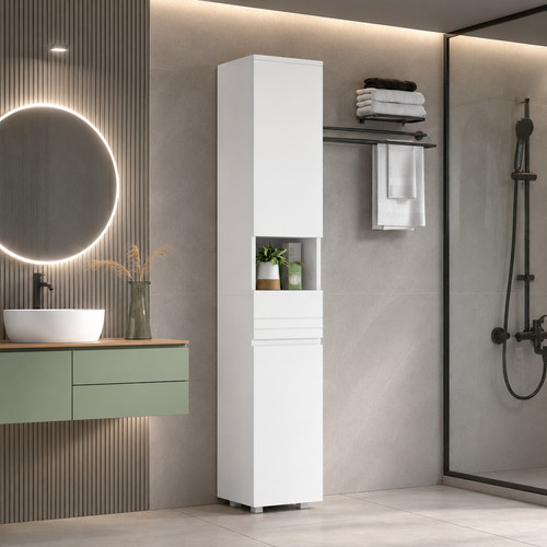 Tall bathroom storage - bathroom,
