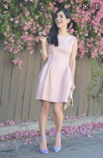 Zara Pink Tweed Structured