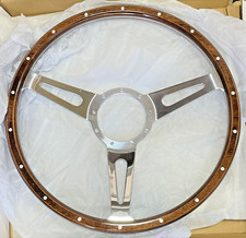Wood Rim Steering Wheel & 9