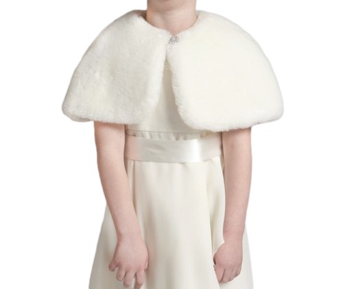 Flower girl faux fur - flower,