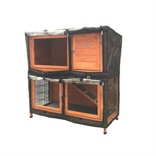 BUNNY BUSINESS HUTCH COVER BB-41-DDL-FG DOUBLE DECKER HUTCH AND RUN