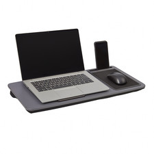 Portable Laptop Tray Desk Soft Cushion Mouse Pad Phone Ipad Holder Carry Handle