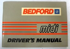 BEDFORD Mini Van Commercial Handbook Jul 1985 #TS 1302/1