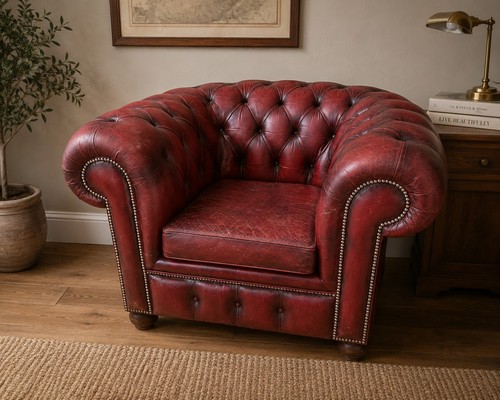Vintage oxblood leather - vintage,