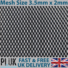 DIFFERENT SIZE Sheets of Expanded Aluminium Black Metal Mesh Size 3.5mm x 2mm