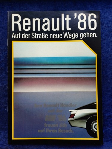 Renault programme 1986 alpine - programme,