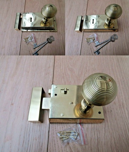 Rim lock door knob handle - knob,