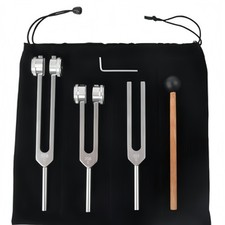 3Pcs Tuning Fork Hammer Set Musical Instrument Vibration Sound Therapy Healing