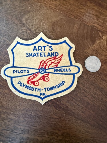 Vintage roller skating patch - roller,