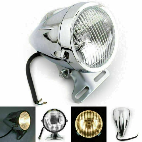 Chrome bullet headlight lamp - bullet,