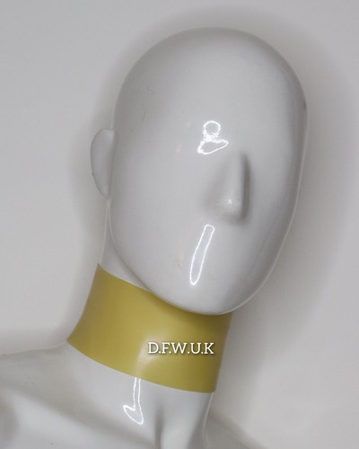 Transparent latex neck strap - transparent,