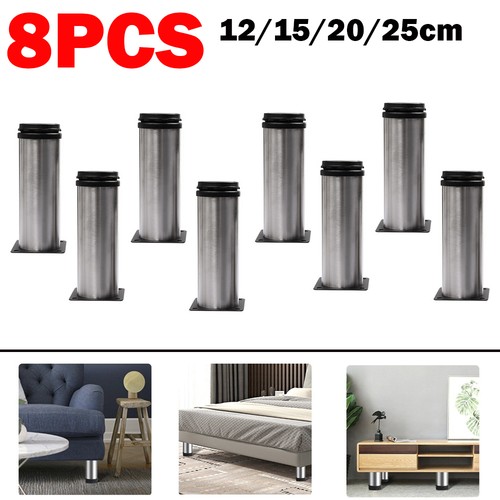 8pack adjustable metal legs - metal,