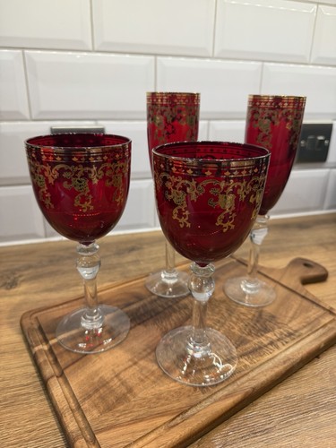 Vintage venetian ruby - , gold