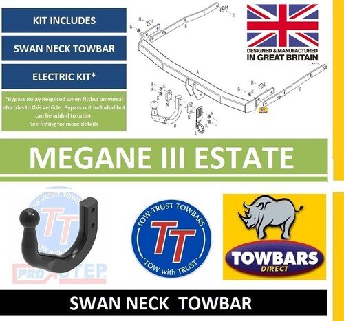 Towbar for renault megane iii - towbar,