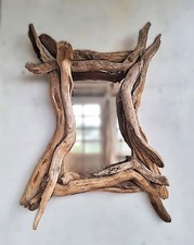 Driftwood Branch Mirror, Portrait, Drift wood Branch Mirror, Cornish Driftwood