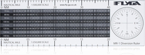Flight diversion ruler - diversion,