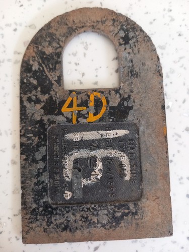 Original metal plate from - original, film