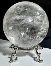 Large 1.02LB Natural Super High Quality Clear Quartz Sphere Crystal Ball Stone