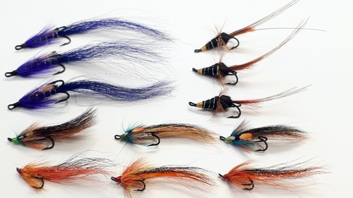 Salmon fly mixed size - 12,