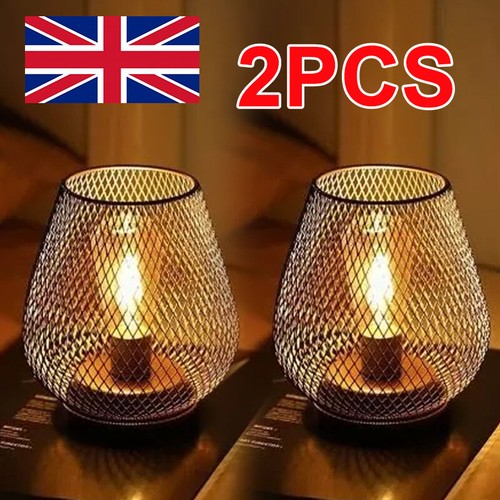 Cordless metal cage led - 2x,