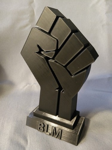 Raised clenched fist - raised,