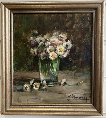 Antique oil painting french - oil,