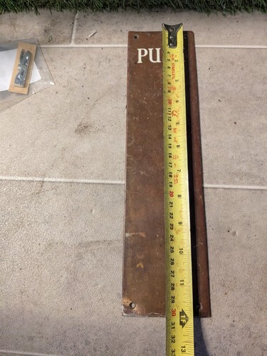Vintage copper finger plates - copper,