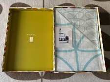 ORLA KIELY Duck Egg Linear Stem Print SINGLE DUVET COVER BNIB