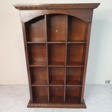 Vtg brown wooden - vtg, display