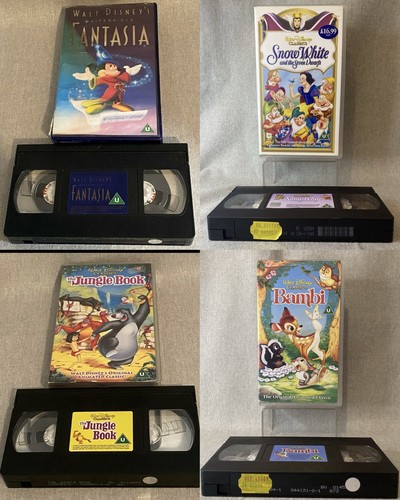 Disney vhs bundle - vhs, book