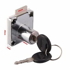 1~2 Cam Lock Silver Door Furniture Cabinet Letter Drawer Cupboard Locks 2 Keys