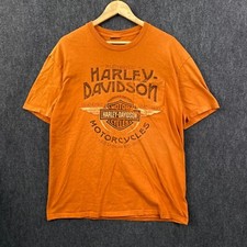 Harley Davidson Mens T-Shirt Burnt Orange Sturgis Graphic No Size Tee