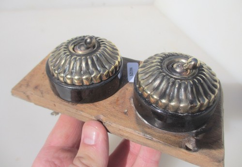 Antique brass ceramic light - antique,