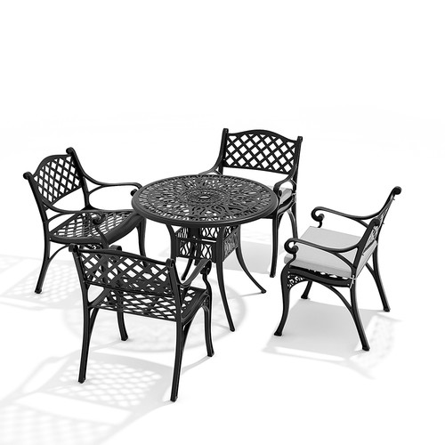 Cast aluminum garden - aluminum, dining
