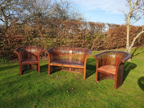 Vintage wooden curved slatted - vintage,