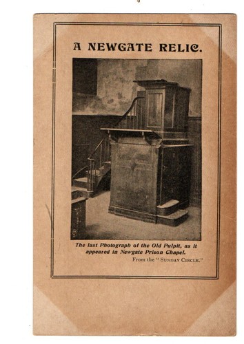 London newgate prison - london., chapel