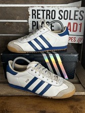 Adidas Originals ® Rom White Blue Leather UK Size 7 2011