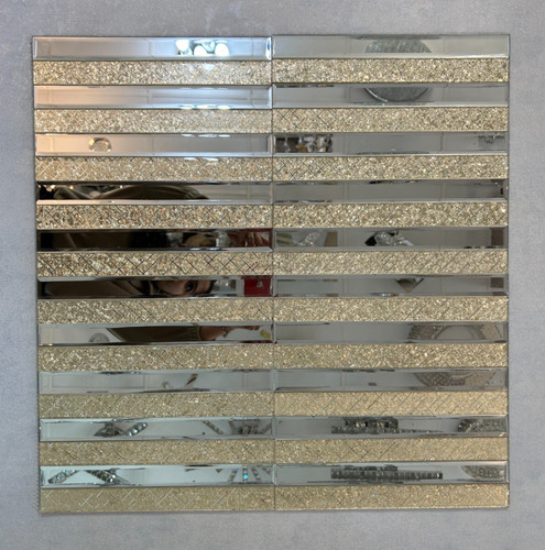 Gold designed mirror glass - gold,
