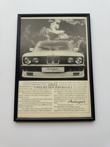 Framed original 1984 e28 - framed, bmw