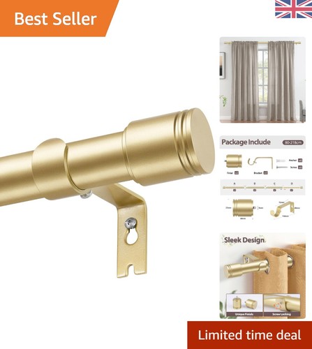 Elegant gold curtain - gold, poles