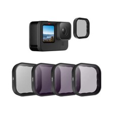 TELESIN 4-Pack CPL ND8 ND16 ND32 Camera Lens Filter Set for GoPro Hero 12 11 10