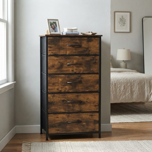 Narrow drawer fabric dresser - narrow,