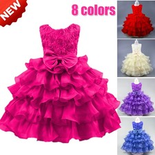 Girls Flower Bridesmaid Dress
