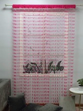 White and Pink Acrylic Beaded