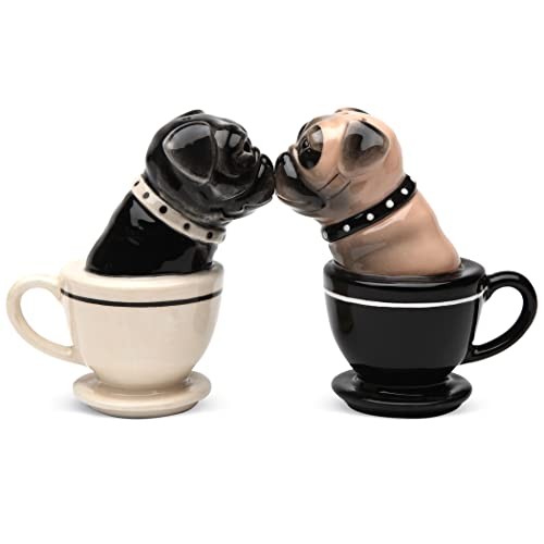 Tea cup pugs - ceramic, and
