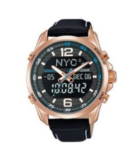 Pulsar Men's Black Leather