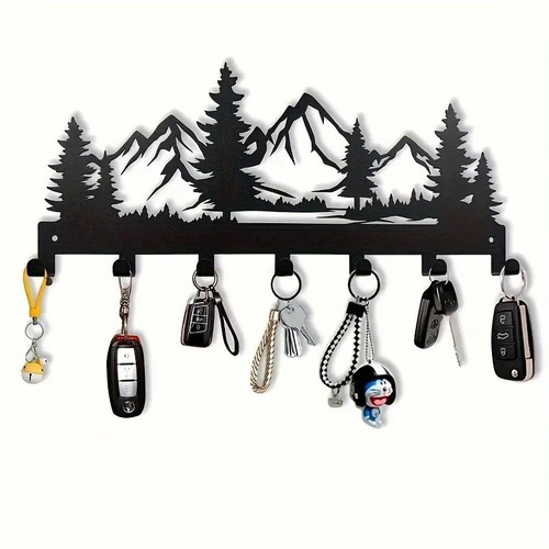 Metal forest wall - key, hook