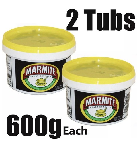 Marmite 600g tubs - marmite, x