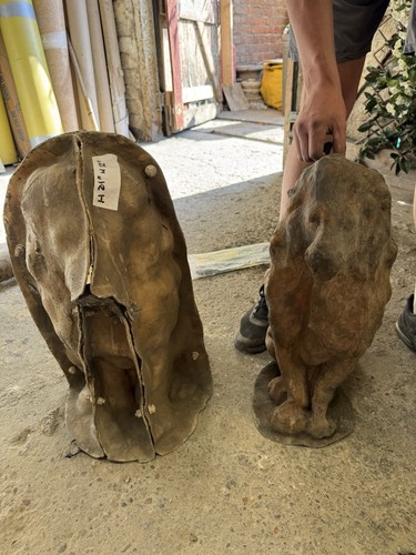 Large concrete lion latex - lion,